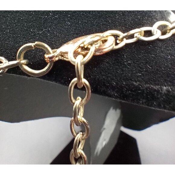 Chunky Beaded Statement Necklace Blue Green Simple Addiction Adjust 22 Inch - Picture 11 of 12